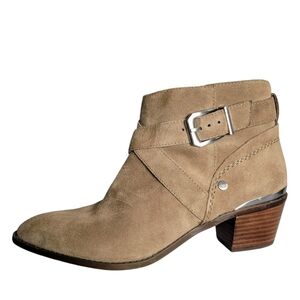 Essex Lane Women's Nara Tan Suede Ankle Boots Size 8